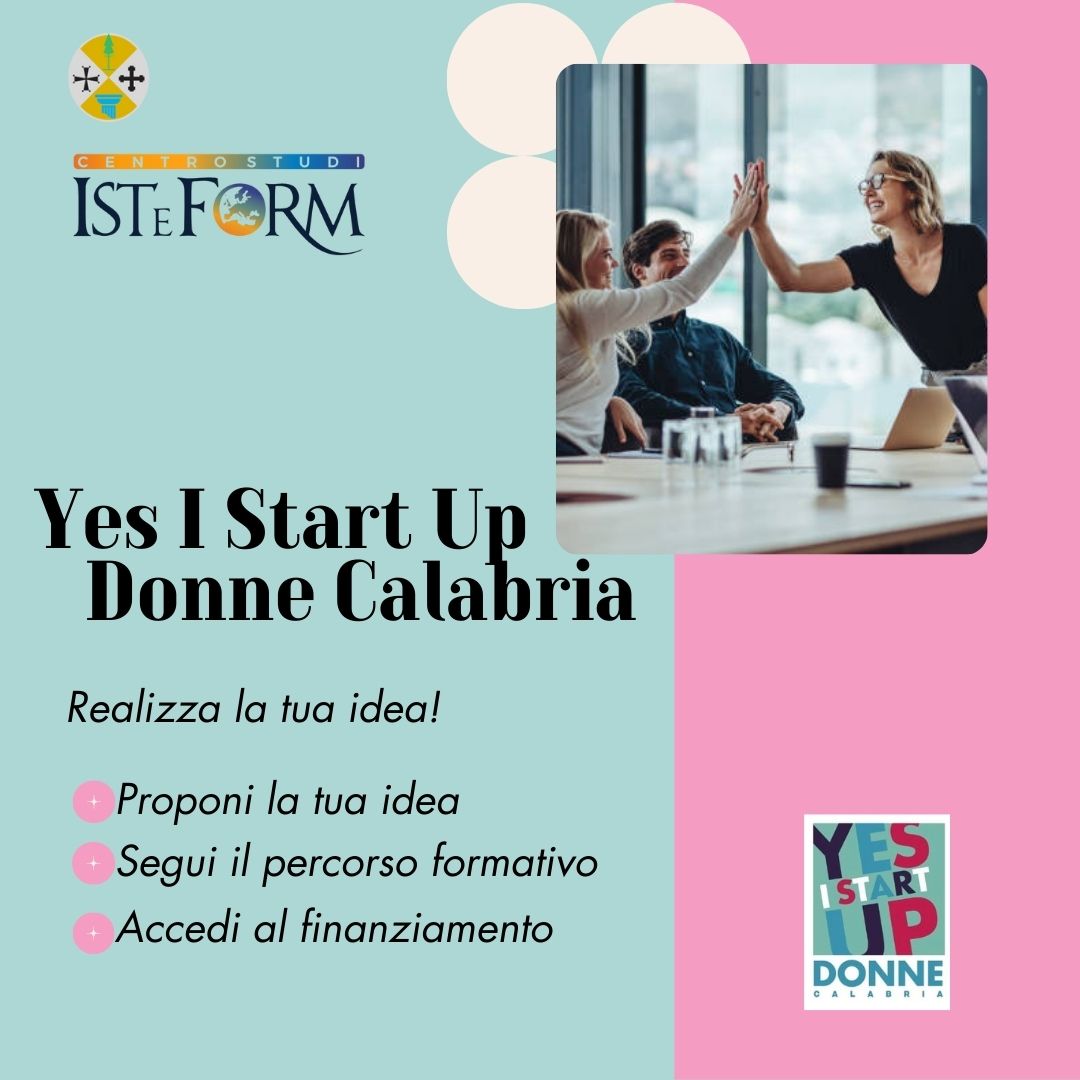 Yes I Start Up donne Calabria